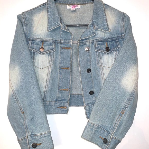 Cotton On Jackets & Blazers - COTTON ON Women's 'Denim jacket'  Croptop